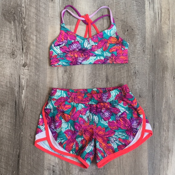 bikini and shorts matching set